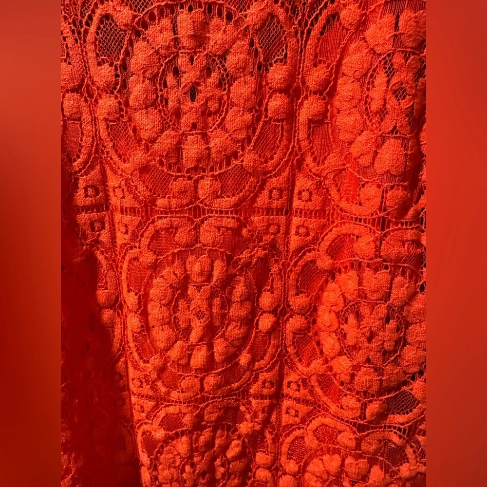 Hollister Red Lace Short Sleeve‎ Dress size Small - Picture 4 of 11